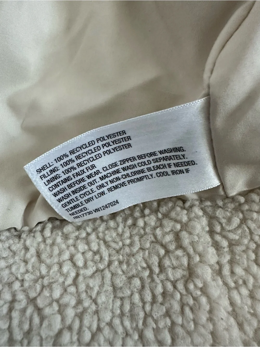 Kids Cozy Sherpa Jacket - Cream
